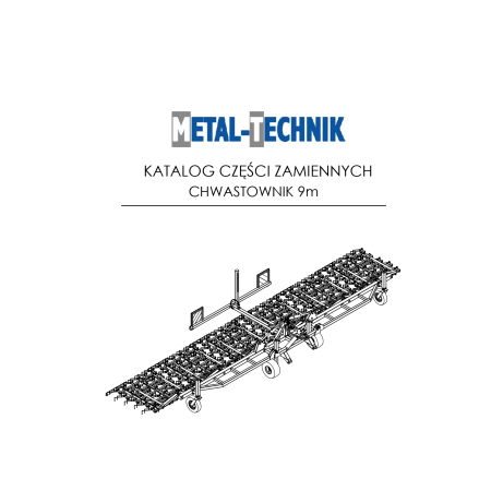 Katalog części zamiennych - Metal-Technik Chwastownik MT1 - 9000